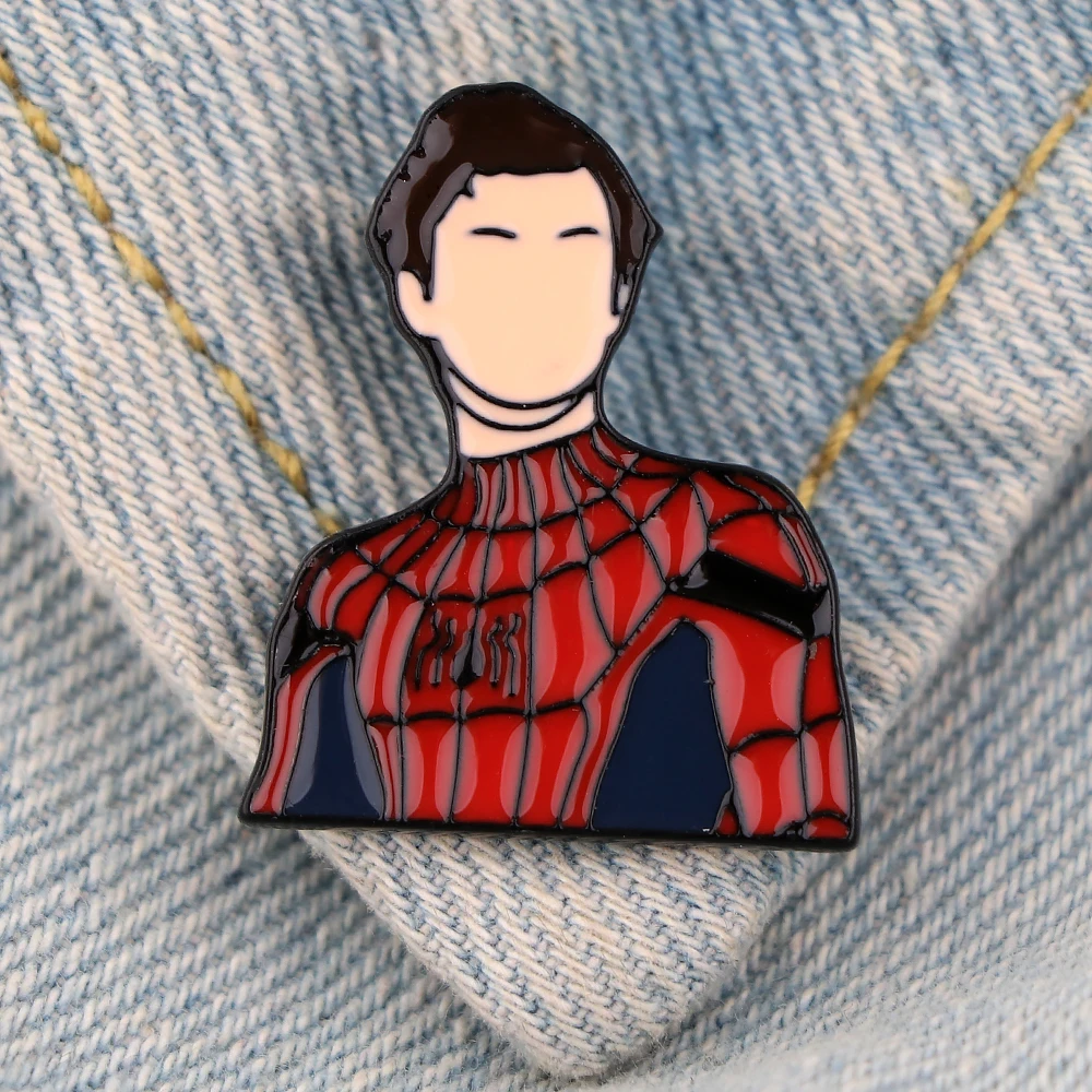 Значки в стиле аниме Человек-паук с эмалью | Украшения и аксессуары
