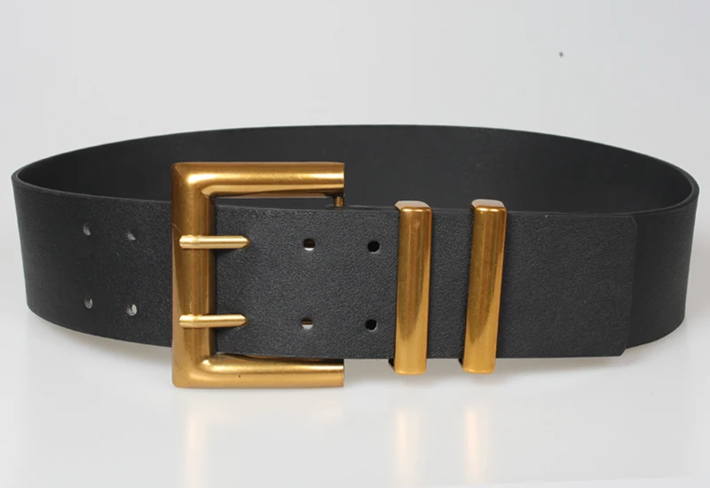 

Double-breasted Belt Extra-wide With One-piece Match Dress Coat Wide Waist Dress Overcoat Ins Wind Belt Outside Ride Waist Belt