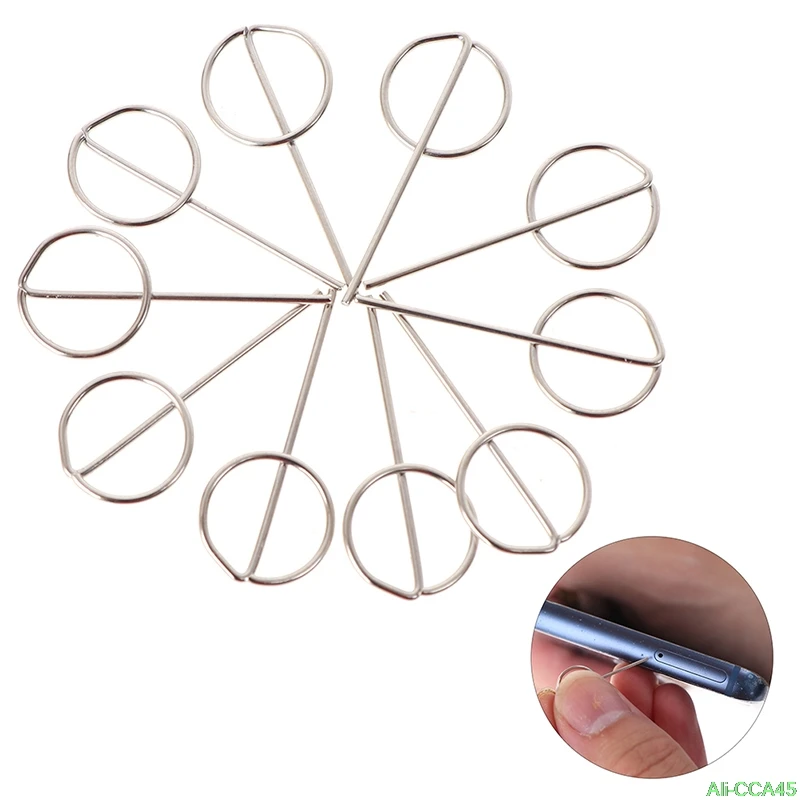 

10pc Universal For Sim Card Tray Removal Eject Pin Key Tool Needle 25mm