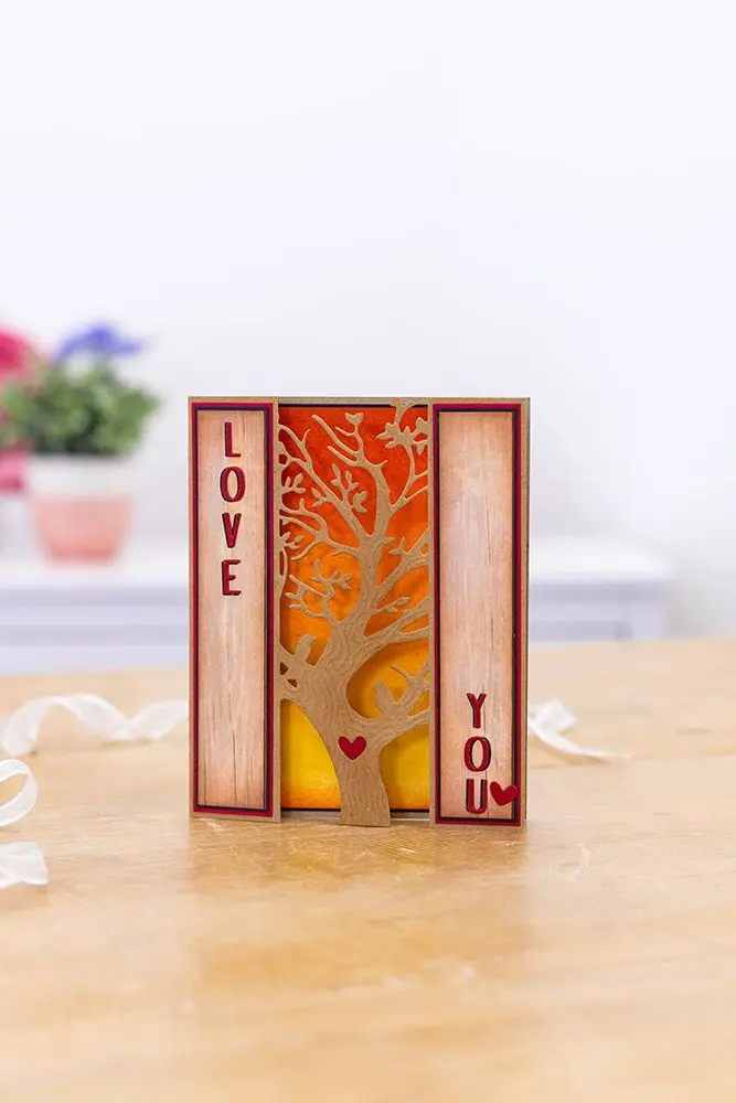 

Metal Cutting Dies cut die let love grow decoration Scrapbooking Album Paper DIY Card Craft