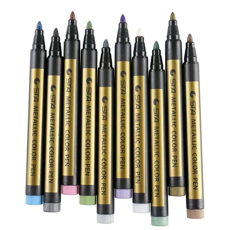 10 палочек/набор Sta металлическая ручка для вспышки школьные художественные