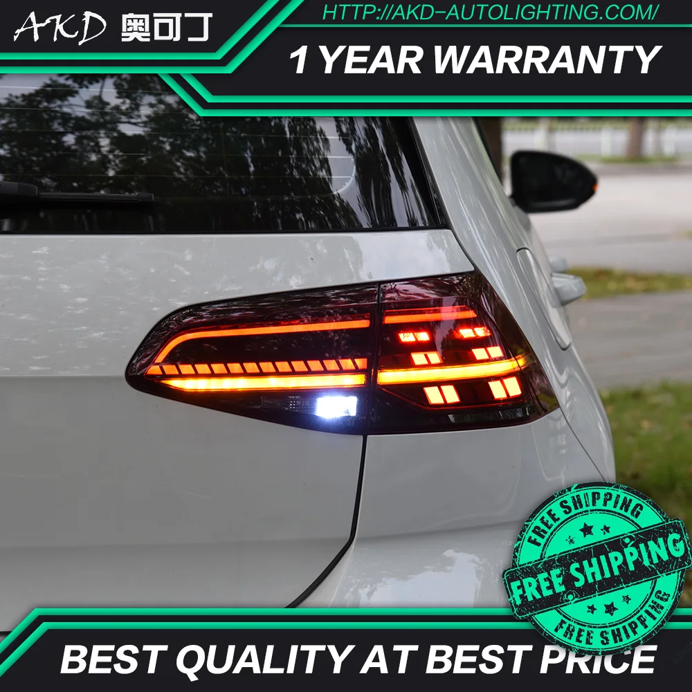 АКД тюнинговые автомобильные задние фары для VW Golf 7 MK7 5 светодиодный ДХО ходовые