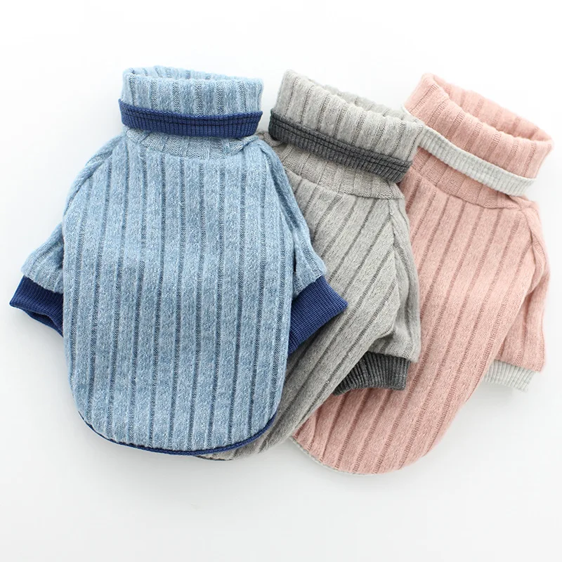 

Зимние рубашки для домашних животных, одежда для собак, футболки с высокой горловиной, теплая Пижама для собак малого и среднего размера, По...