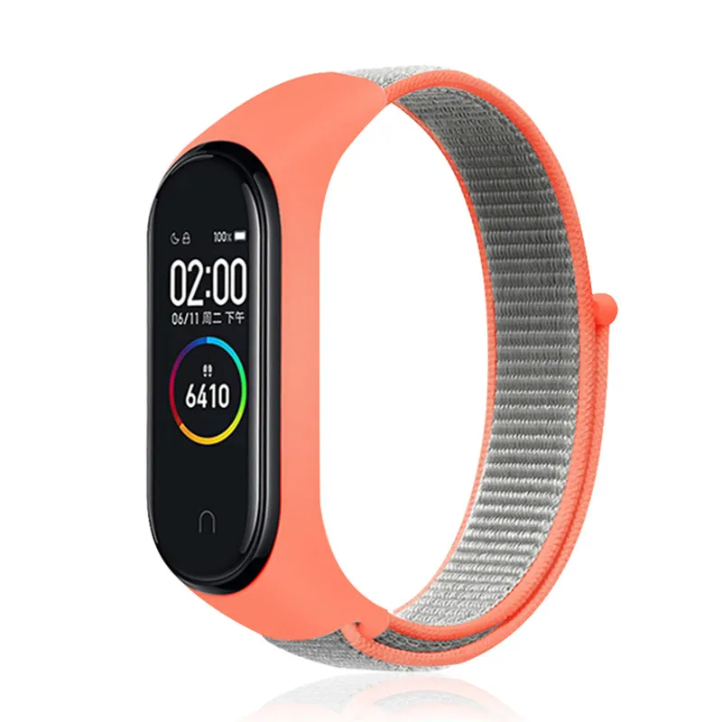 7 Bright powder Pulseira mi band 4 ремешок для xiaomi mi band 4 3 спортивный нейлоновый ремешок для часов дышащий браслет ремешок для часов Смарт часы аксессуары 4 - Цвет ремешка: 7 Bright powder