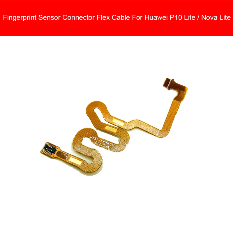 P10 Lite Nova Lite Отпечатков пальцев Сенсор шлейф для Huawei Enjoy 7 7i 8 7X 8C 8X9 9i 10 V20 V10 P20 P30 3e плюс играть Nova Lite Сенсор разъем - Цвет: P10 Lite Nova Lite