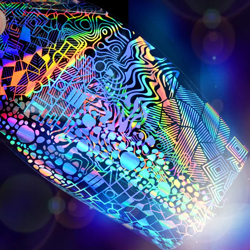 8 шт. лазерные наклейки для ногтей с блестками | Красота и здоровье