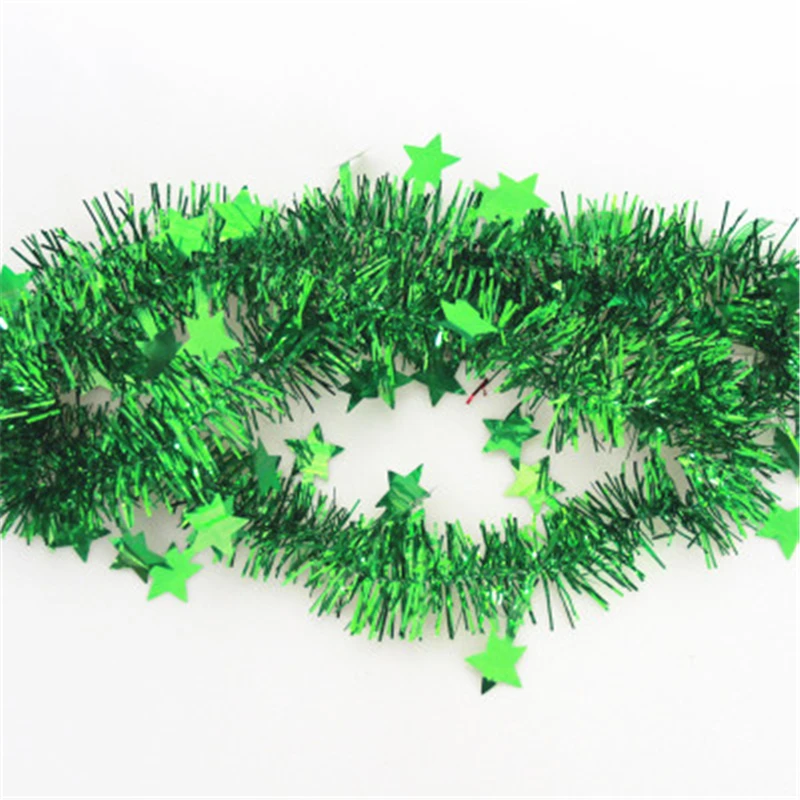 Рождественский Декор Красочная мишура блестящие топы украшения для