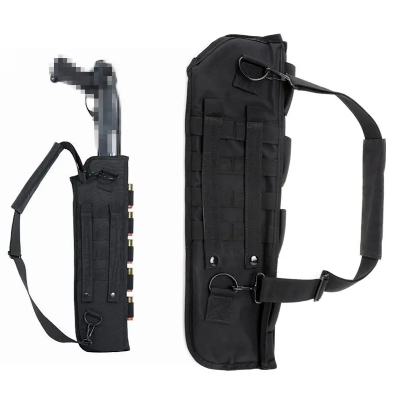 Tactical Molle Pouch Shotgun Rifle Gun Carry Bag Hunting Accessories Scabbard Gun Protection Case Backpack Shoulder Holster