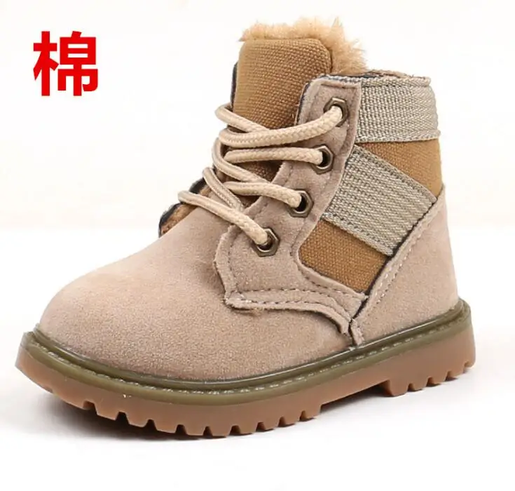 Модная детская повседневная обувь детские ботинки Martin для мальчиков и девочек