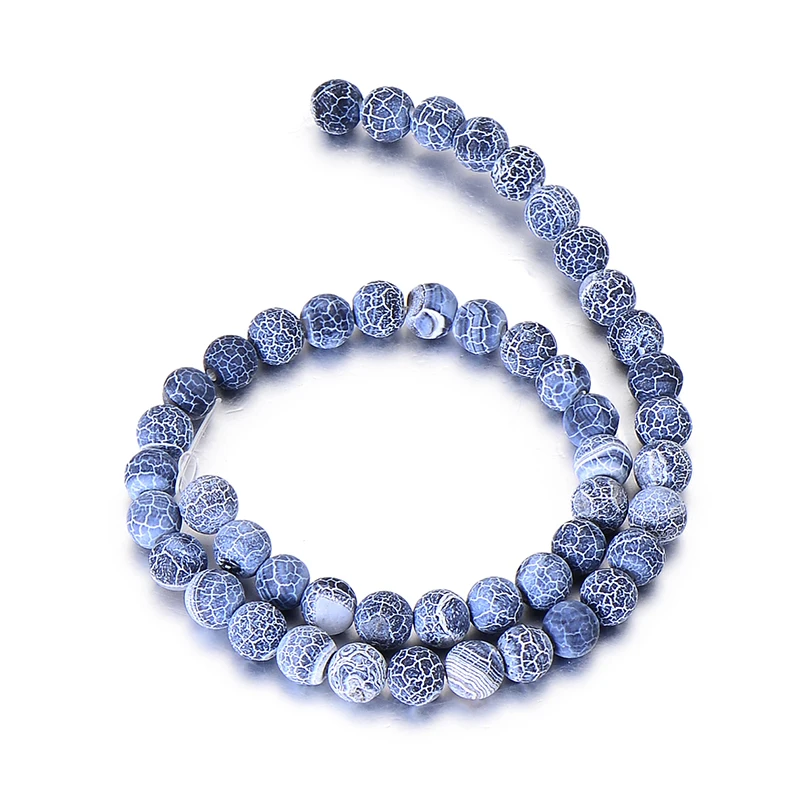 weathered agate Натуральный Камень Бисер для изготовления ювелирных изделий браслет Цепочки и ожерелья тигровый глаз и лавовый камень Свободные Круглые бусины Diy аксессуары для рукоделия - Цвет: weathered agate