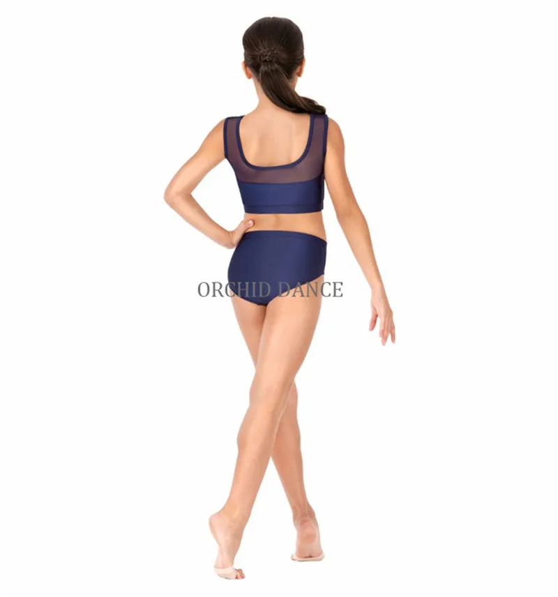 Блестящие Детские шорты из лайкры для девочек черные танцевальные