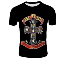 2020 новая одежда Пистолеты и футболки с принтом GUNS N Roses Для мужчин летняя черная