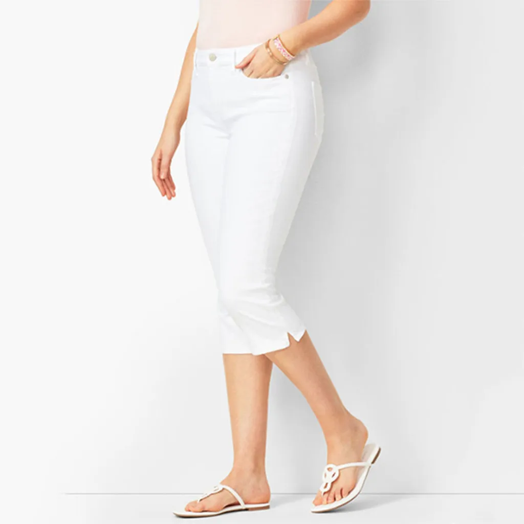 Лидер продаж женские джинсы с завышенной талией из денима тянущиеся узкие брюки