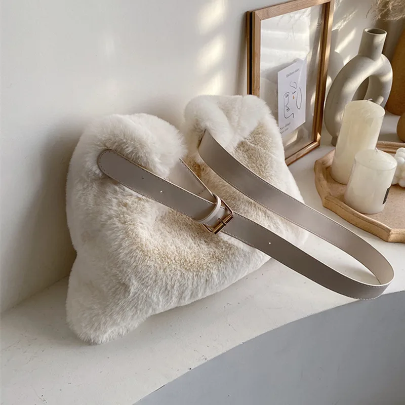 Зимняя новая модная сумка через плечо роскошные женские вместительные меховые