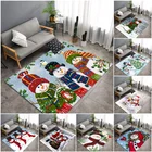 Рождественский мультяшный Снеговик зимний ковер нескользящий ковер для гостиной ковер для кухни коридора ванной комнаты украшение для дома