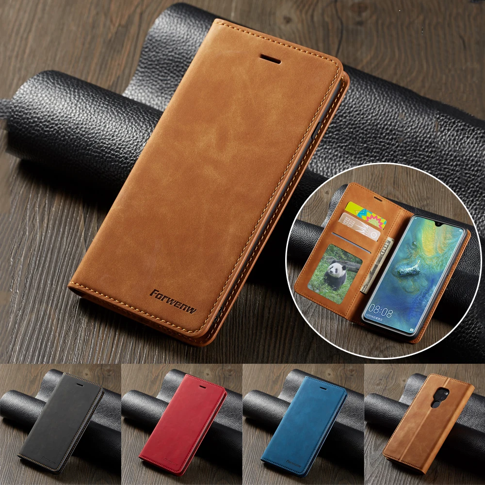 Кожаный чехол книжка P40 P30 P20 для Huawei Mate 30 Pro 20 Lite Магнитный кошелек с отделением