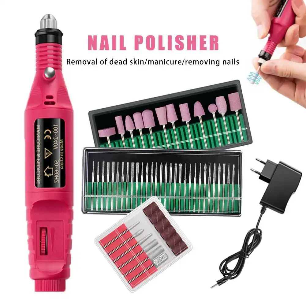 

Electric Nail Drill Machine 20000 RPM Manicure Machine Set Charging Mill Cutter for Manicure Nail File Pedicure Tools