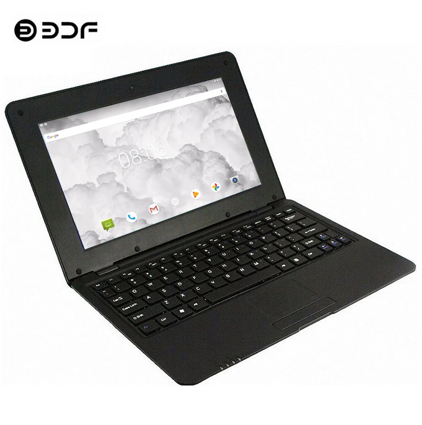 BDF 2021 New Tablet 10.1 Inch Notebook Android Laptop Quad Core Mini Netbook WiFi Bluetooth RJ45 Android 6.0 Tablet Tablets Pc