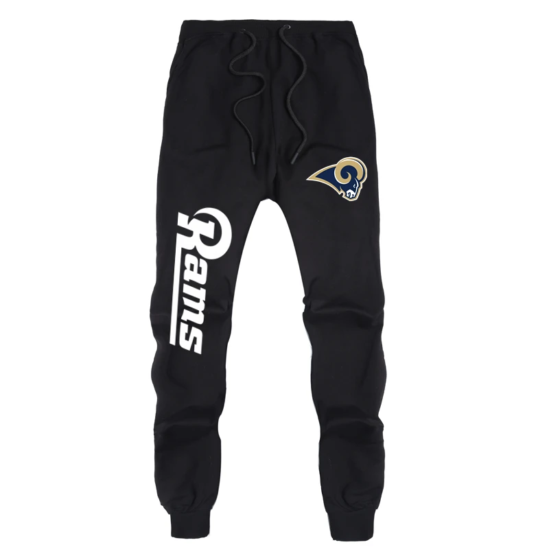 Rams Black Патриоты брюки весна и осень спортивный свитер брюки Новая Англия чемпионы Повседневные свитера брюки новые любовники мужские повседневные спортивные брюки - Цвет: Rams Black