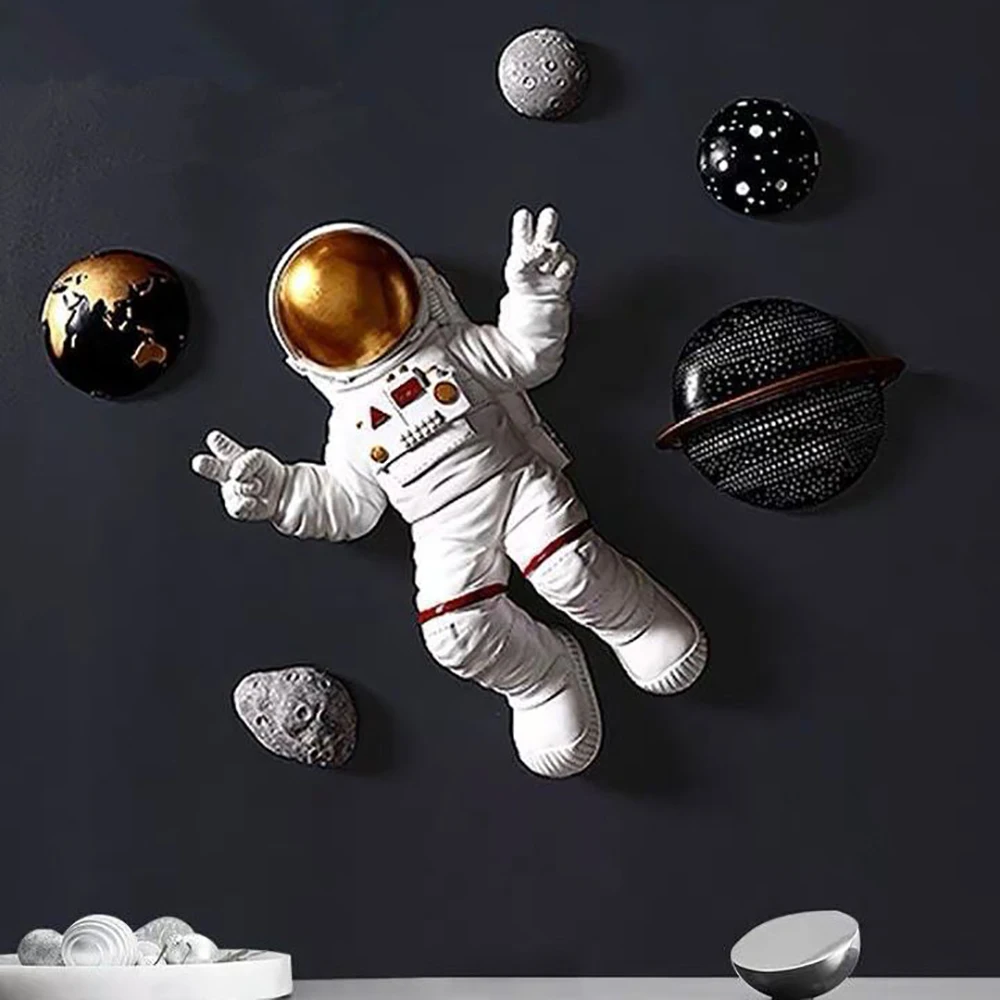 

Современный минималистичный креативный астронавт в скандинавском стиле, украшение для стены гостиной, спальни, светильник, Роскошный куло...