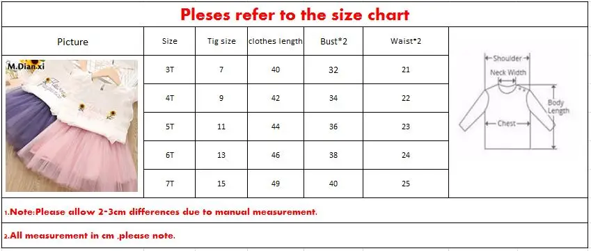 Одежда для малышей комплект из 2 предметов девочек футболка платье летний