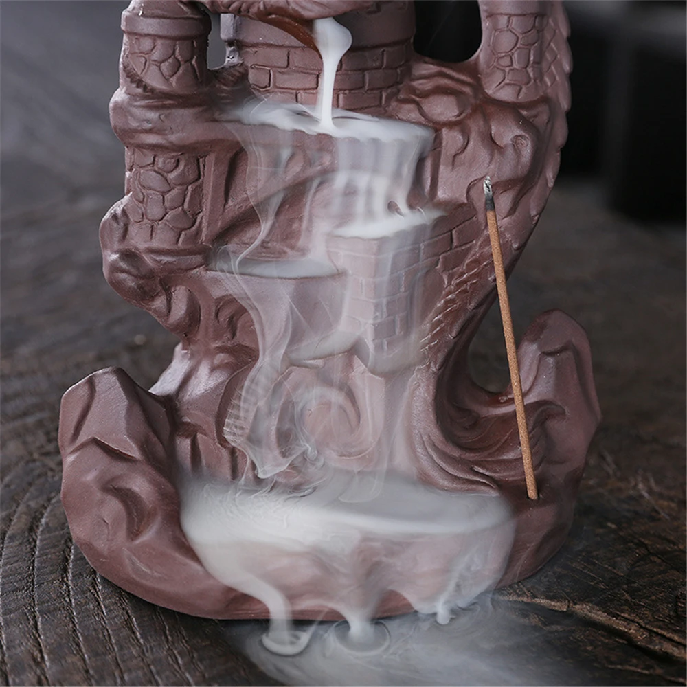 Керамическая горелка для благовоний Blackflow с классическим драконом 20шт