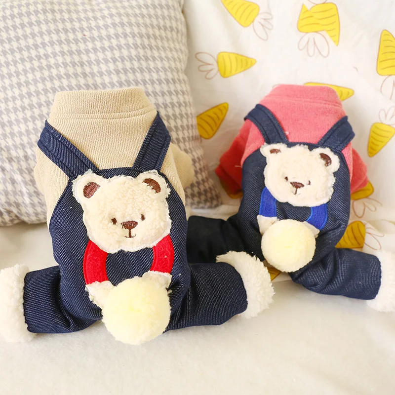 Одежда для собак PETCIRCLE четырехлапый медведь хлопковое пальто Комбинезоны