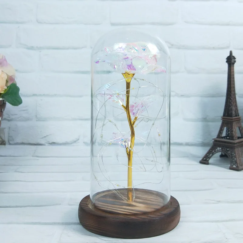 

Eternal Rose Flower LED String Light Gift for Mother Girlfriend 2021 New Year Valentine's Day Wedding Party Home Decorative Lamp