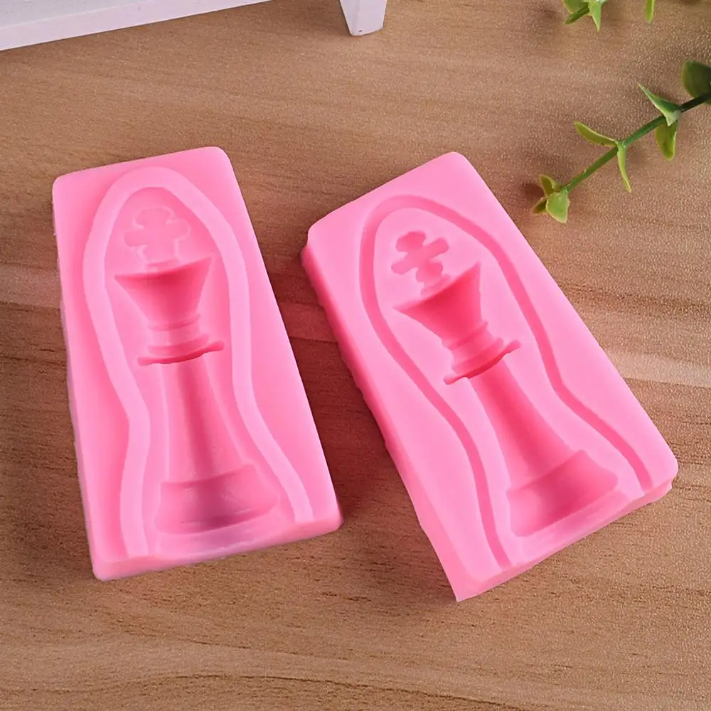 6 шт. 3D Международная формочка в виде шахматных фигур полимерный корпус украшения