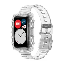 2021 Newest High Quality Transparent Strap For HUAWEI Watch Fit Crystal Clear Bracelet TIA-B09 Wearable Devices Accessories Hot!