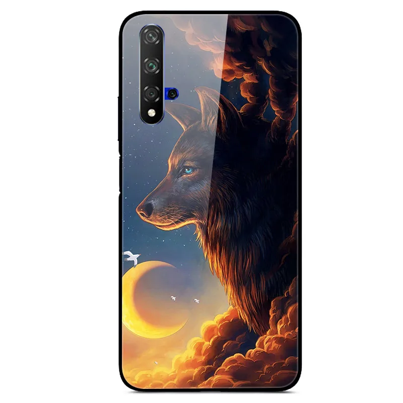 09 Чехол для huawei Honor 20, Жесткий Чехол из закаленного стекла с принтом, чехол для huawei Honor 20 Pro Lite Honor20 YAL-L21Cover Fundas - Цвет: 09