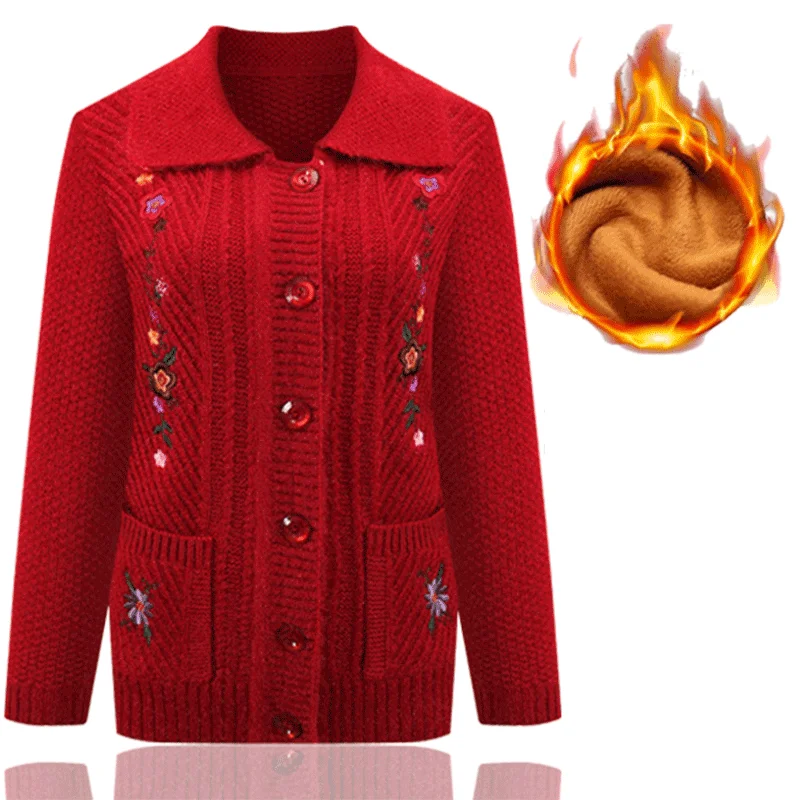 Женский кардиган свитер женский осенне-зимний трикотаж топы новый для мамы