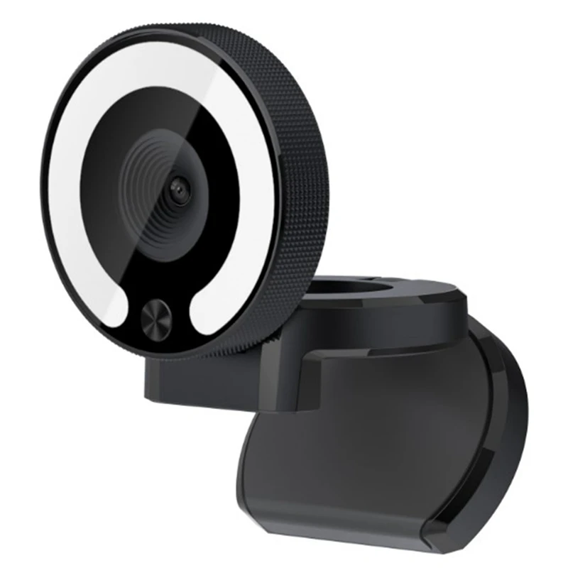 

Веб-камера 2K Ultra HD Q18 с автофокусом, USB веб-камера с микрофоном и 3-цветным кольцом для ПК и ноутбука