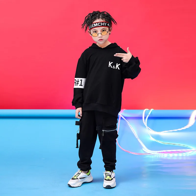 Детская модная одежда в стиле хип-хоп толстовка рубашка пуловер повседневные
