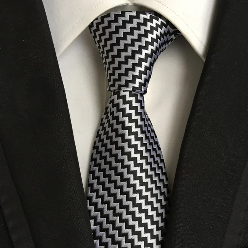 

Men Ties Necktie Men's Vestidos Business Wedding Tie Male Dress Legame Gift Gravata England Stripes JACQUARD WOVEN 8cm