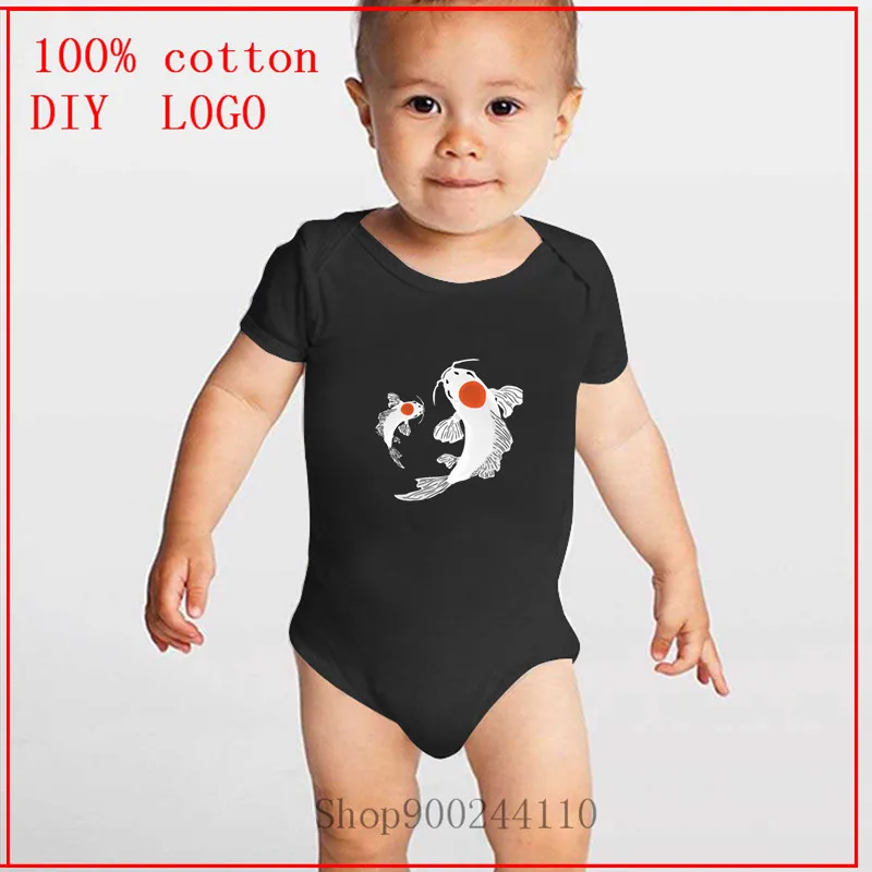

Twin Koi Fish Infant jumpsuit summer romper animal print girl boy cotton suit newborn climbing cartoon rompers stuff Bodysuits