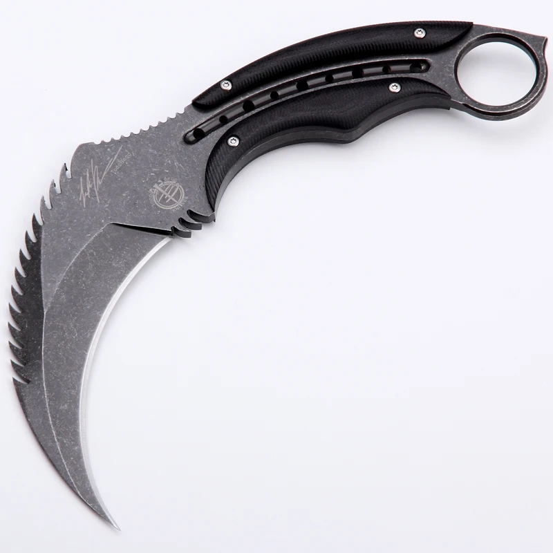 Специальный боевой нож-коготь D2 полевой нож для выживания скорпиона ястреб