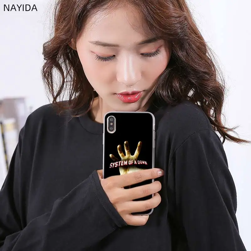 Мягкий силиконовый чехол для iPhone 13 12 11 Pro X XR XS Max Mini 8 7 6s 6 Plus SE 2020 System Of A Down |
