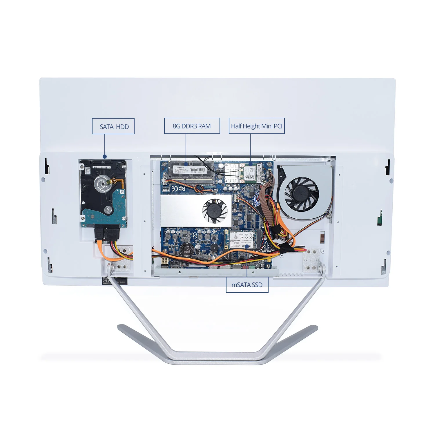 Shenzhen Hystou Factory Price All In One Desktop Computer Core i3-5005U i5‐4200U i7-6500U 4K PC All-In-One 23.8" | Компьютеры и