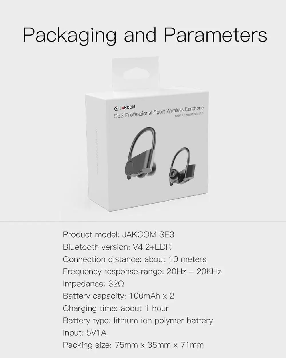 Jakcom SE3 профессиональные спортивные беспроводные наушники как наушники в casque gamer mini camera i9