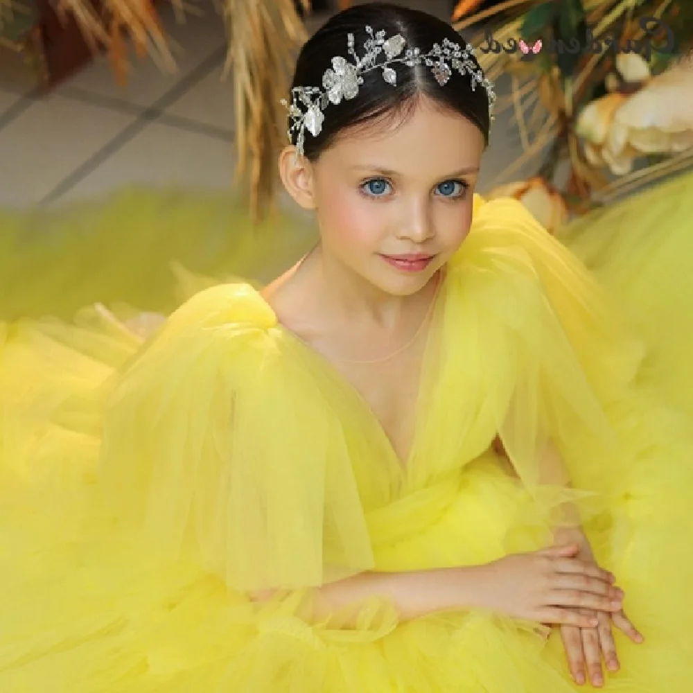 

Pink Princess Flower Girl Dresses 2022 New Tulle Baby A-Line Christmas Prom Gowns V-Neck Kids Birthday Dress платье для девочки