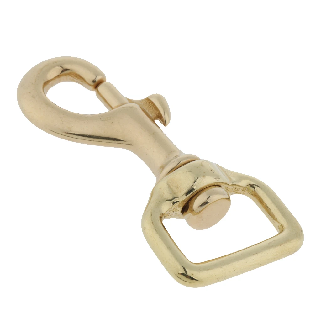 Латунный прочный вращающийся Вертлюг брелок для ключей карабин Quickdraw