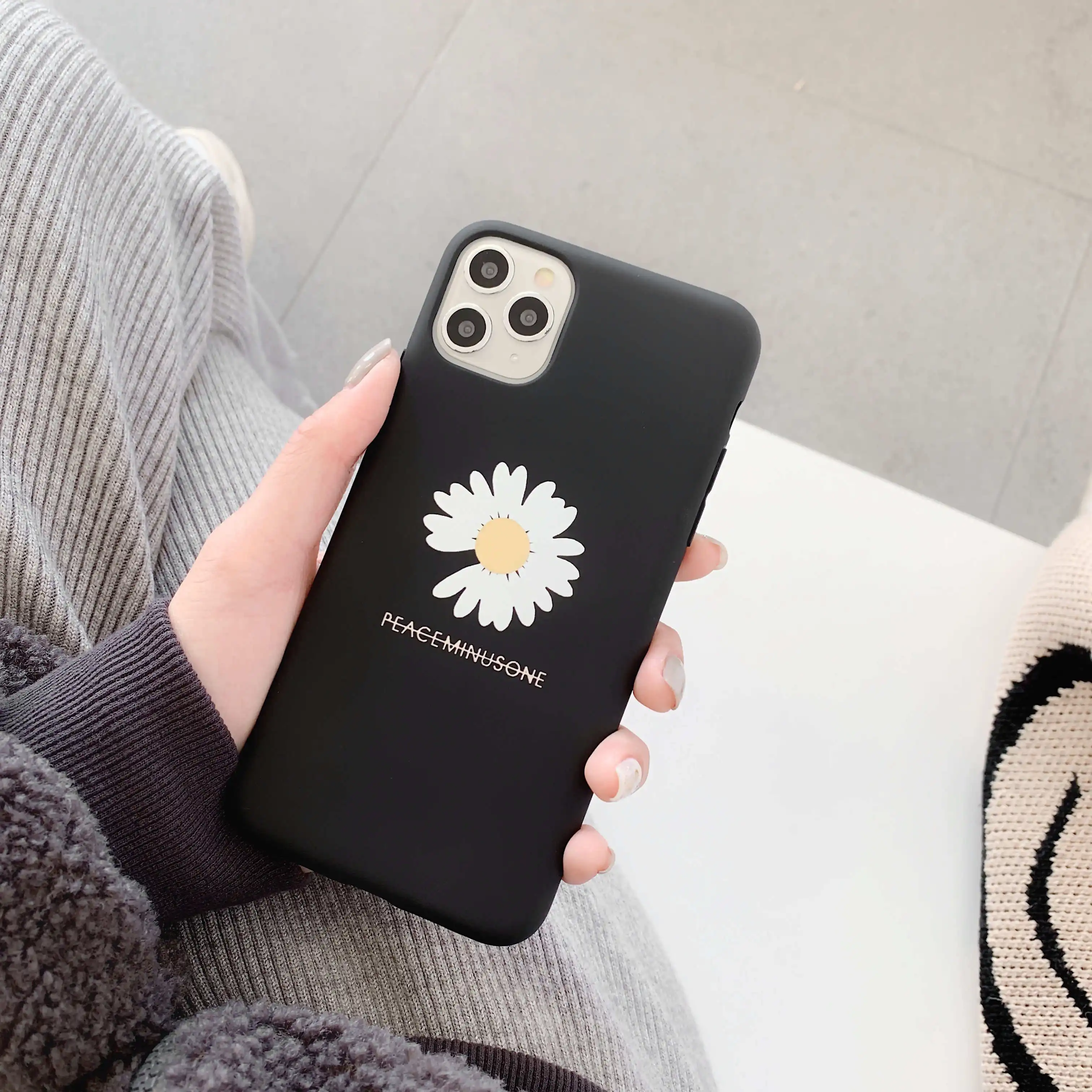 Cool Phone Case For iPhone 11 Pro Max Cute Flowers Cover 6 6S Plus 7 8 XS MAX Black Back Soft TPU |