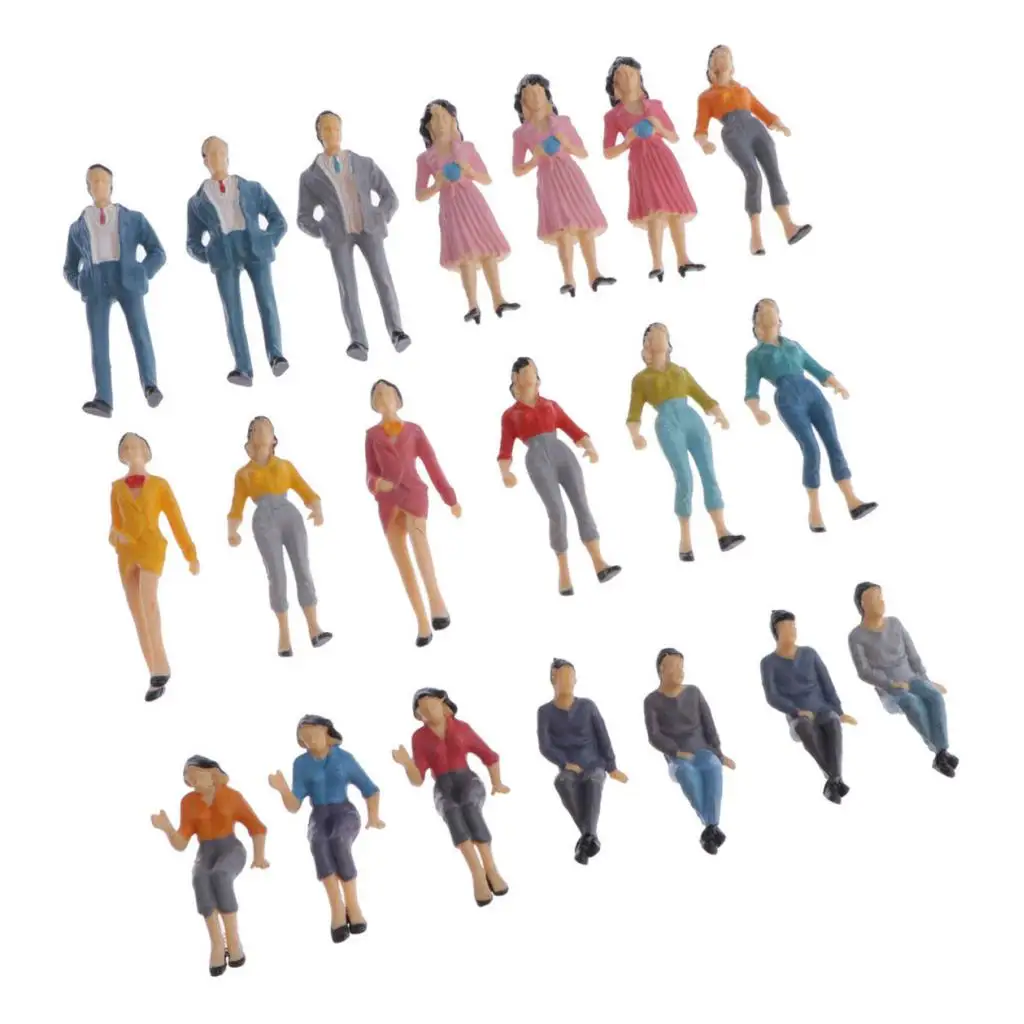 

20pcs 25th Sand Table Doll Model DIY Building Model Color Material NEW