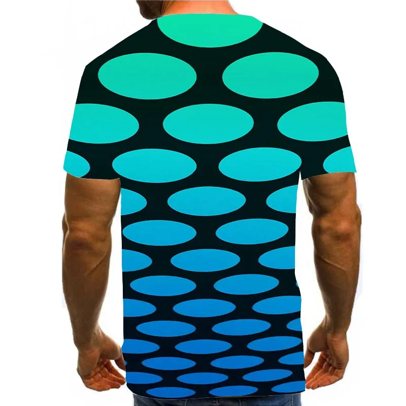 

Men's Graphic T Shirts 3D Print Shirt Pattern Tops Abstract Tees Green
