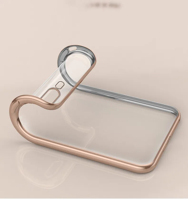 Роскошный чехол для iPhone XS MAX XR X 8 Plus 6 6S 7 ультратонкий прозрачный резиновый из ТПУ