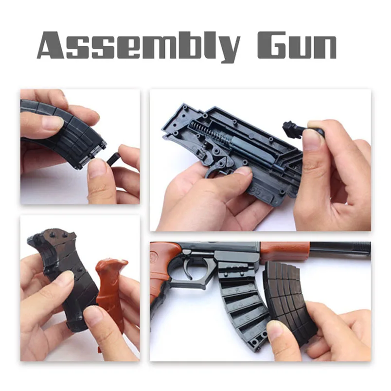 Abbyfrank 1 шт. AK47 игрушечный пистолет моделирующая модель набор сделай сам