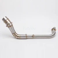 modify motorcycle exhaust middle link pipe nmax155 nmax 125 2014 2017 muffler system joint connect adapter for 51mm escape
