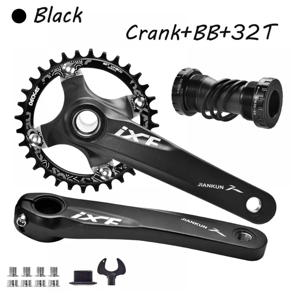 

104 Bcd Mountain Bike Hollow One Crank 170Mm Crankset 32T 34T 36T 38T Positive and Negative Crankset Bicycle Accessories