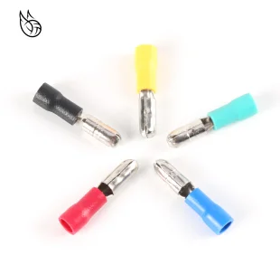 

25pcs Female 25pcs Male Insulated Electric Connector Crimp Bullet terminal for 22~16 AWG Audio Wiring